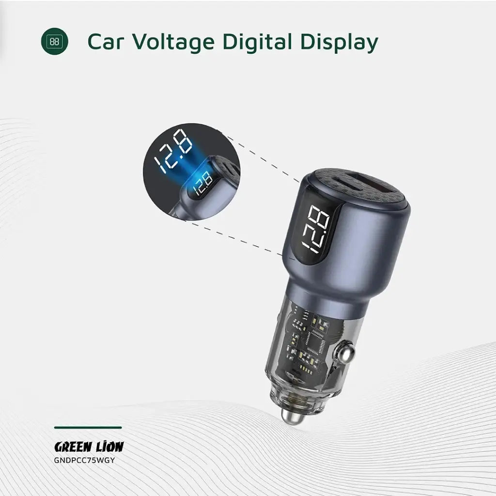 Green Lion Dual Port Car Charger – Charging Two Devices at Once