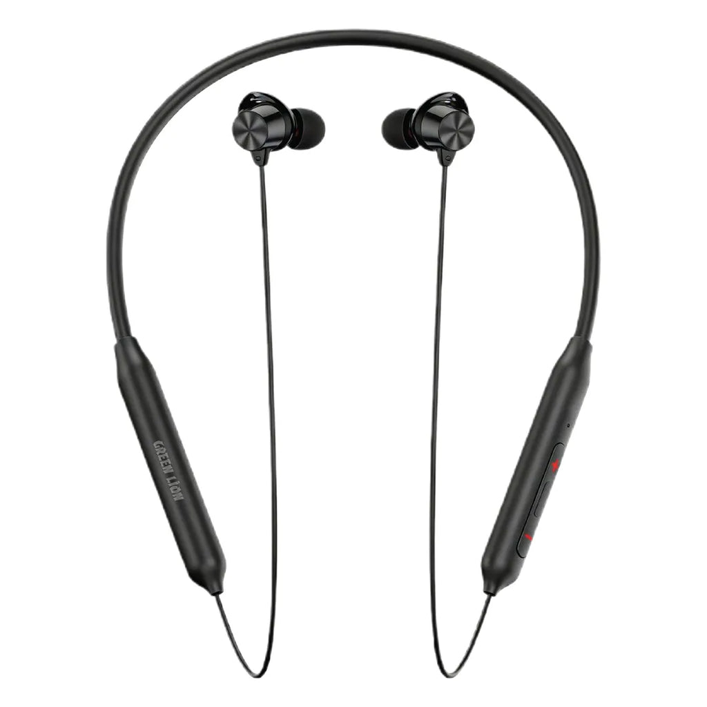 Green Lion Move X Wireless Neckband Earphones Black – Bluetooth 5.3
