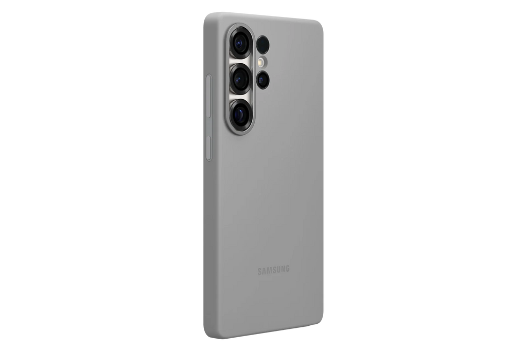 Galaxy S25 Ultra Silicone Case Gray – Fitted on Phone