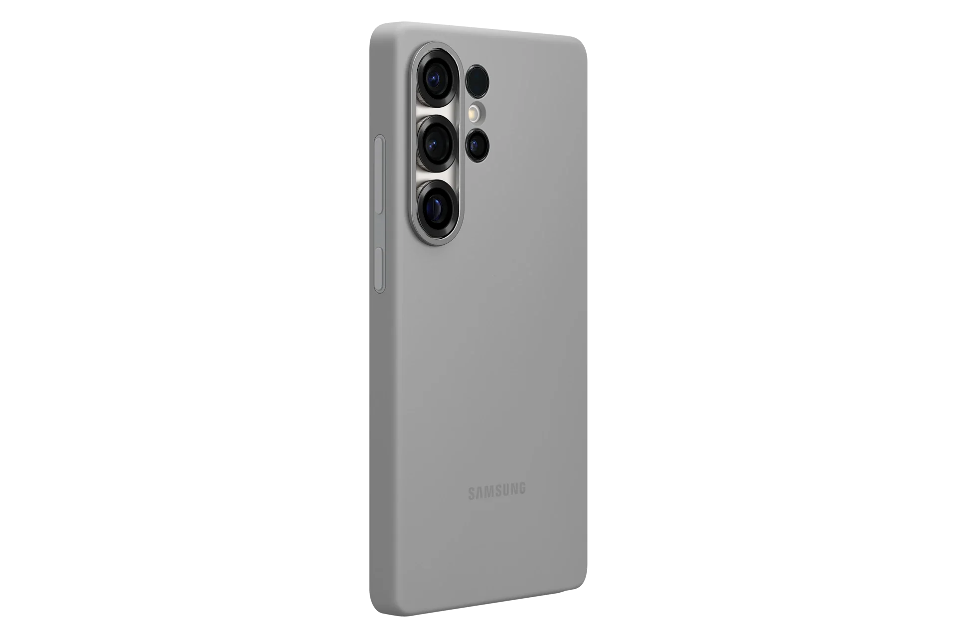 Galaxy S25 Ultra Silicone Case Gray – Fitted on Phone