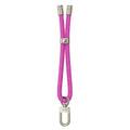 Hoco GH4 wrist lanyard carabiner clip attaching to universal phone patch on smartphone case
