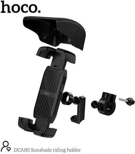 Anti shake motorcycle phone holder in use
